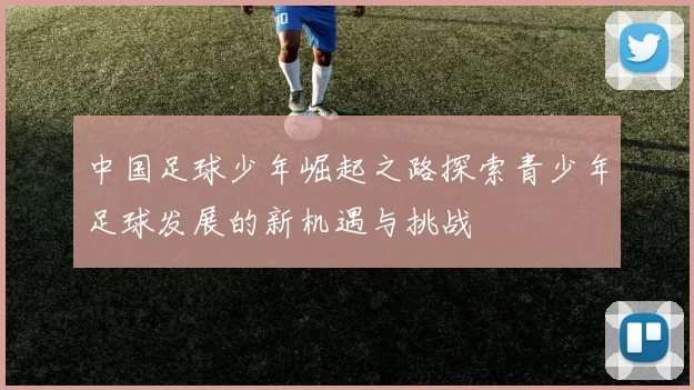 中国足球少年崛起之路探索青少年足球发展的新机遇与挑战